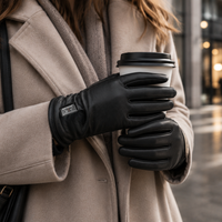 Heated Leather Gloves for Women – Dual Heating