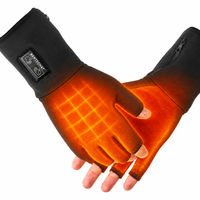 Heated Fingerless Liner Gloves – Dual Heating