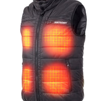 Padded Heated Bodywarmer Men - Dual Heating | USB