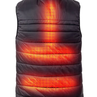 Padded Heated Bodywarmer Men - Dual Heating | USB