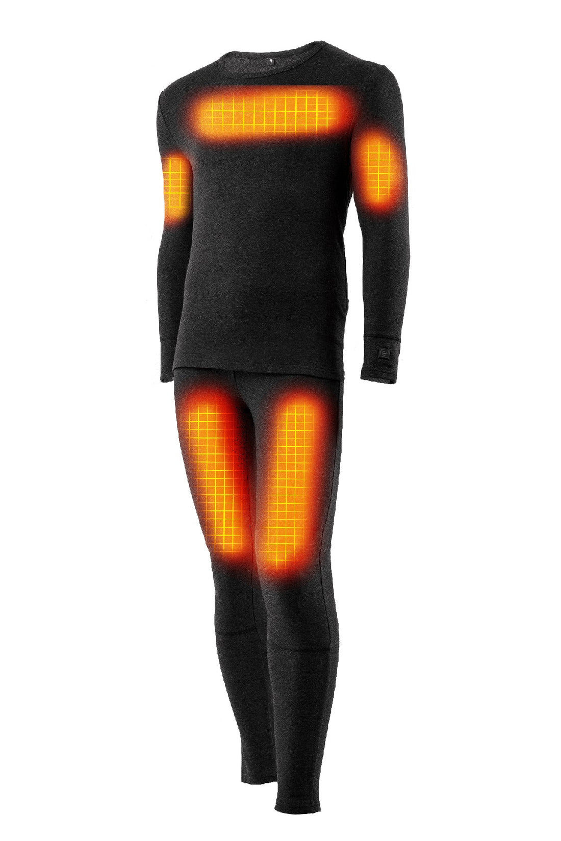 Men Women Winter Heated Underwear Suit USB Electric Power Heating Warm Tops  Pant