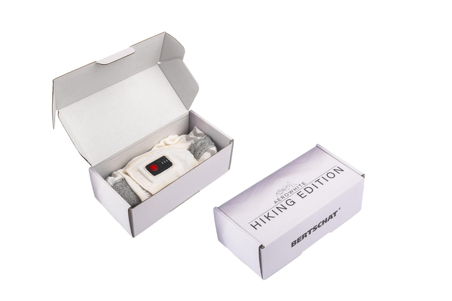 Heated Socks - Aerowhite | Sports Edition - USB | Thin & Durable