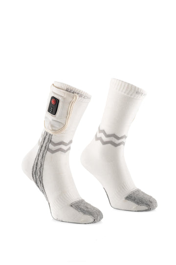 Heated Socks - Aerowhite | Sports Edition - USB | Thin & Durable