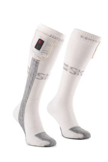 Heated Socks - Aerowhite | Winter Sports Edition - USB | Thin & Durable