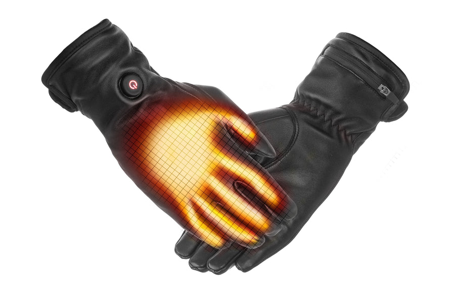 Heated Leather Gloves for Women - USB | Sheepskin