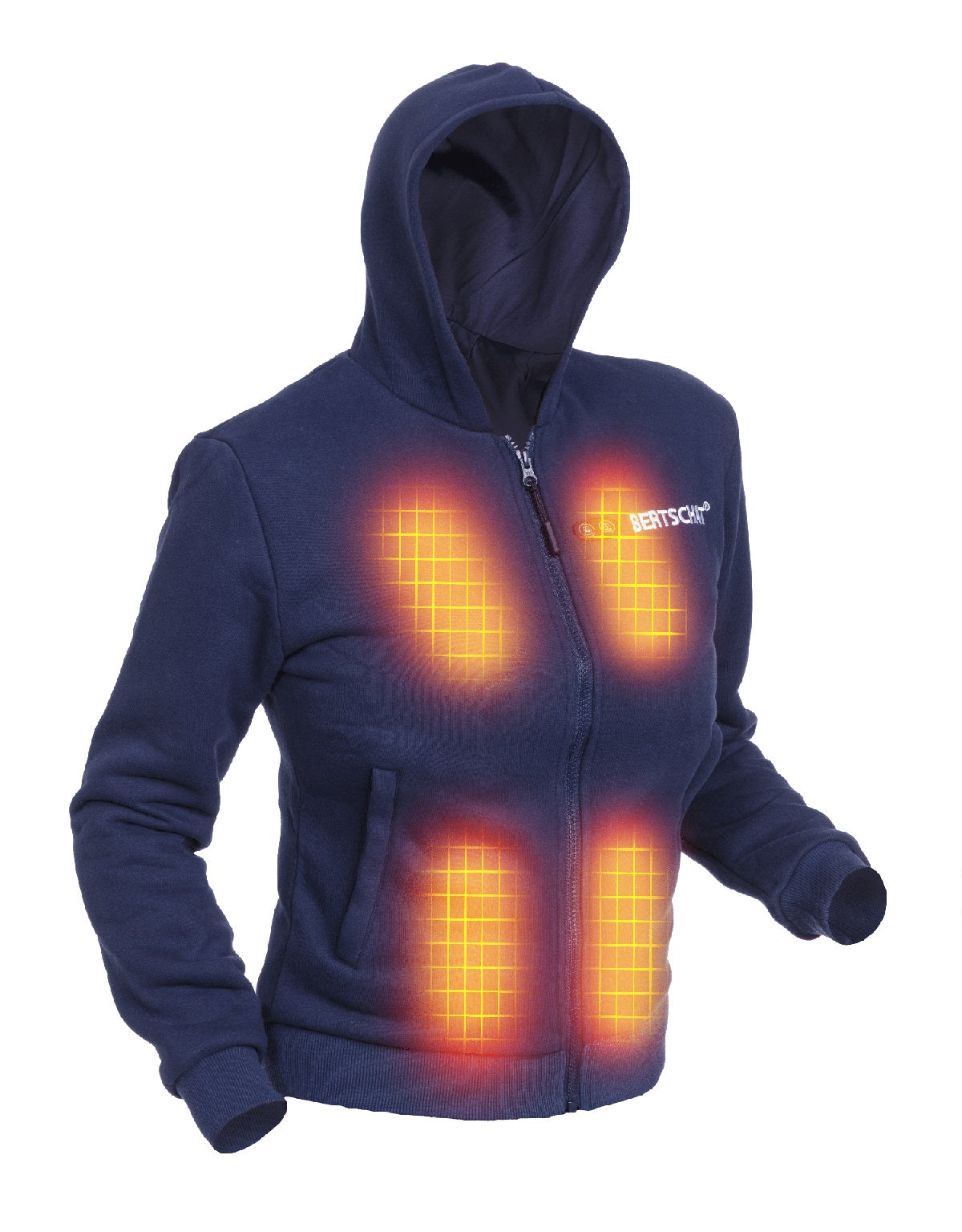 Heated Hoodie Women Dual Heating BERTSCHAT® [UK]